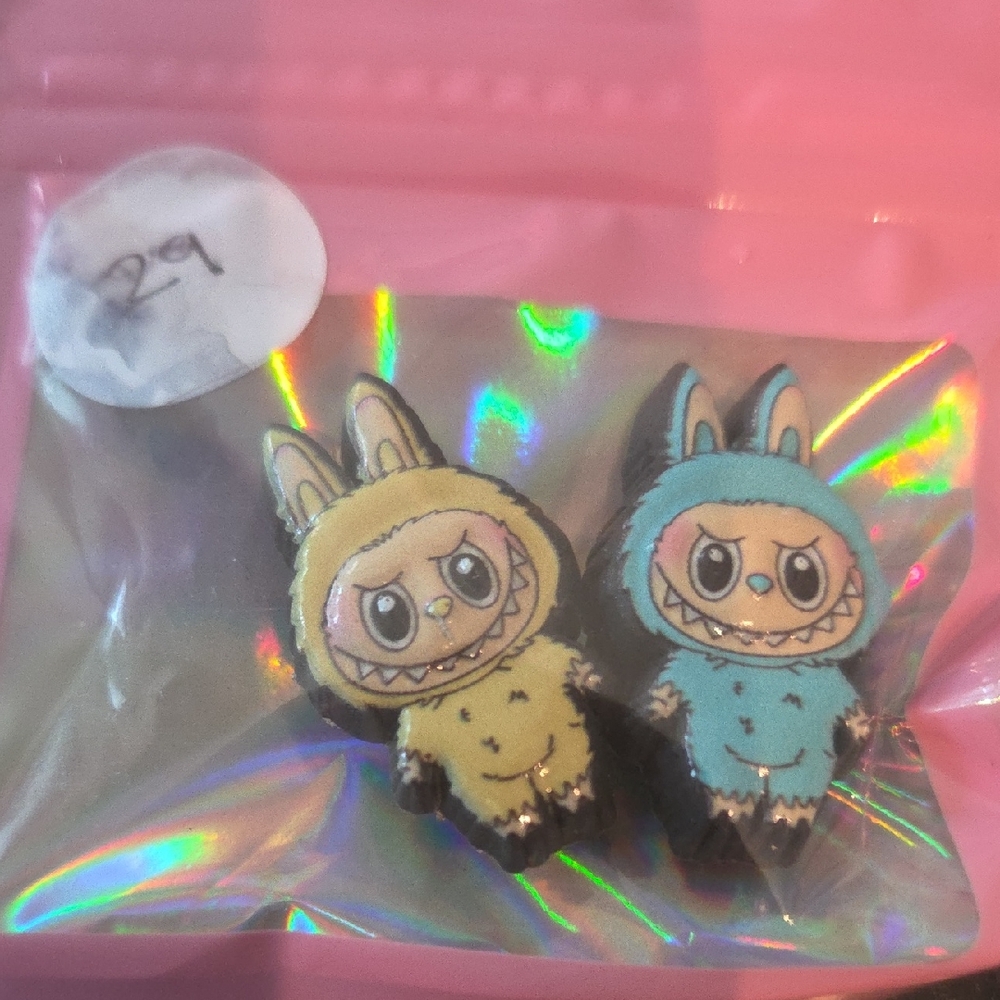 Croc Charms Cute  Yellow and Blue